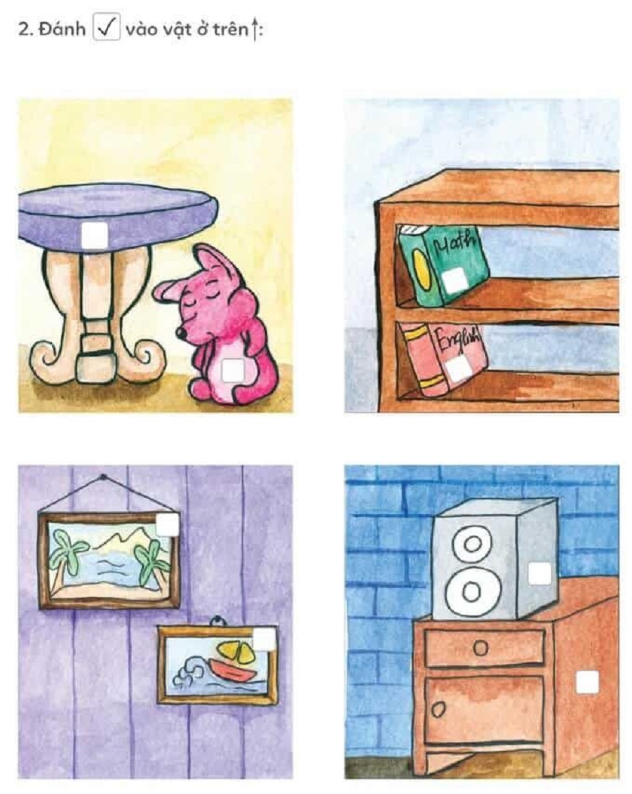 Dạng toán 7: Bài tập xác định vị trí trên dưới