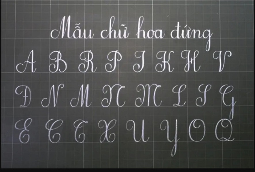 Mẫu chữ viết lớp 1 chuẩn 1