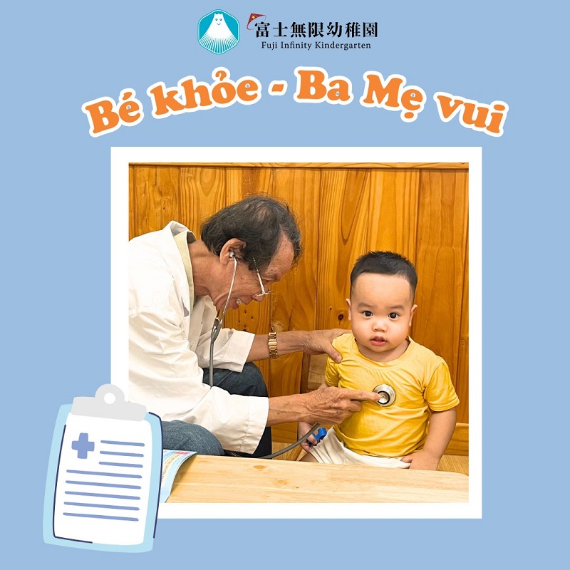 Trường mầm non quận Hải Châu tổ chức khám sức khỏe định kỳ cho trẻ